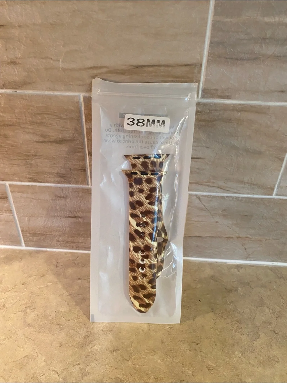 Leopard Print 38mm Silicone Watch Band